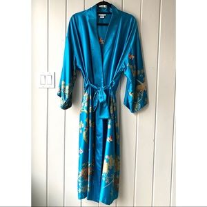 Natori Kimono Floral Long Robe